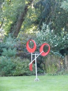 Red Kinetic Sculpture