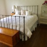 Iron Queen Size Bed And Bedding