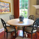 Entry Or Breakfast Table 5ft Custom Made From Dd Beautiful Neutral Finish Set Of 4 Chairs