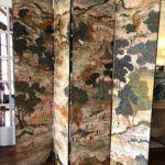 Painted Screen Room Divider 7ft High
