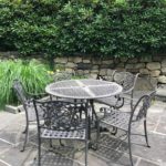 Pair Of Two Tables And Chairs In Wrought Iron