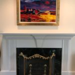 Decorative Art And Fireplace Screen And Andirons