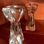 Pair Of Gorgeous Baccarat Crystal Approx 6in Candlesticks