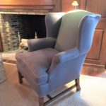 Wing Chair From The Dd In Ralph Lauren Fabirc