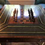 Game Table With Leather Top Maitland Smith