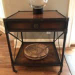 Square Side Table On Casters!