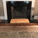 Sweet Leather Bench And Fireplace Screen