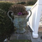 PAIR Of Outdoor Iron Planters