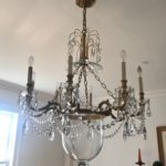 Crystal Chandelier Approx 31in W X 4ft H