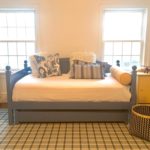 PAIR OF TWIN BLUE BEDS BY MAINE COTTAGE FURNITURE