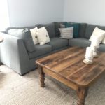 Petite Size Sectional Sofa And Pine Table Copy