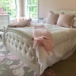 Queen Bed For A Princess Custom Upholstered Headboard And Footboard, Carpet 8 X 10