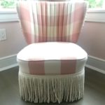 Custom Dusty Pink Slipper Chair