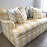 Custome Loveseat In Canary Yellows