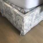 Detail Of Pair Of CUSTOM Upholsterd Beds Queen Size