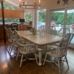 Breakfast Table And Chairs 7.8 X 4ft W Has Additional Leaf