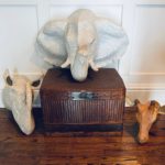 Group Of Paper Mache Animals Offered By Anthroplogy For Hurrican Catrina