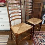 Set Of SIX Lillian August Ladder Back Chairs With Dining Table Or Separate